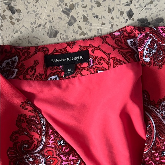 Banana Republic Red Paisley Jumpsuit - Picture 4 of 5